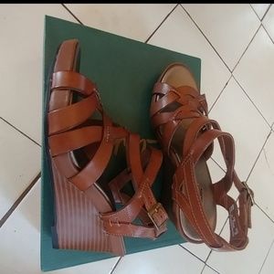 Clarks wedge sandals